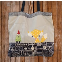 Image 1 of Fox and Gnome Tote Bag Pattern PDF