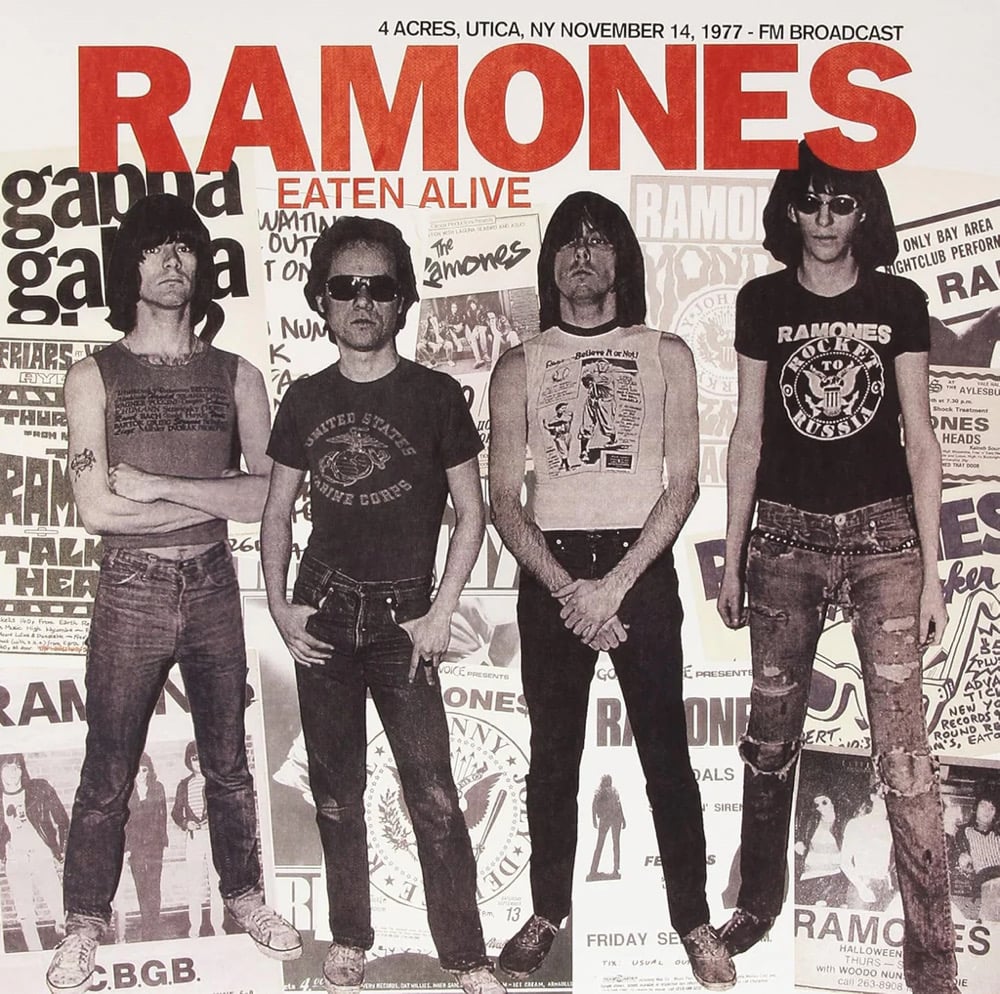 Ramones "Eaten Alive: FM Broadcast Utica, NY 11/14/77" LP (Import/Fanclub)