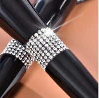 Image 2 of 10 Piece Black Rhinestone Brush Set