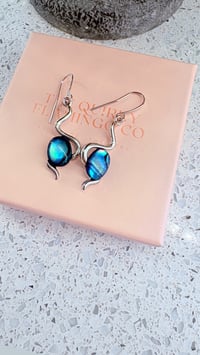 Blue Abalone earring