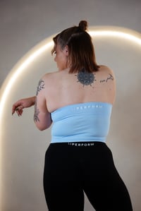 Image 3 of Sculpt Halter Neck Top - Celeste 