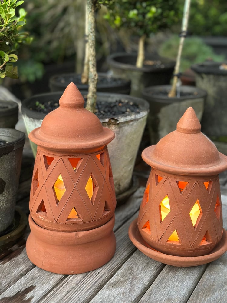 Image of Terracotta Lattice Lantern