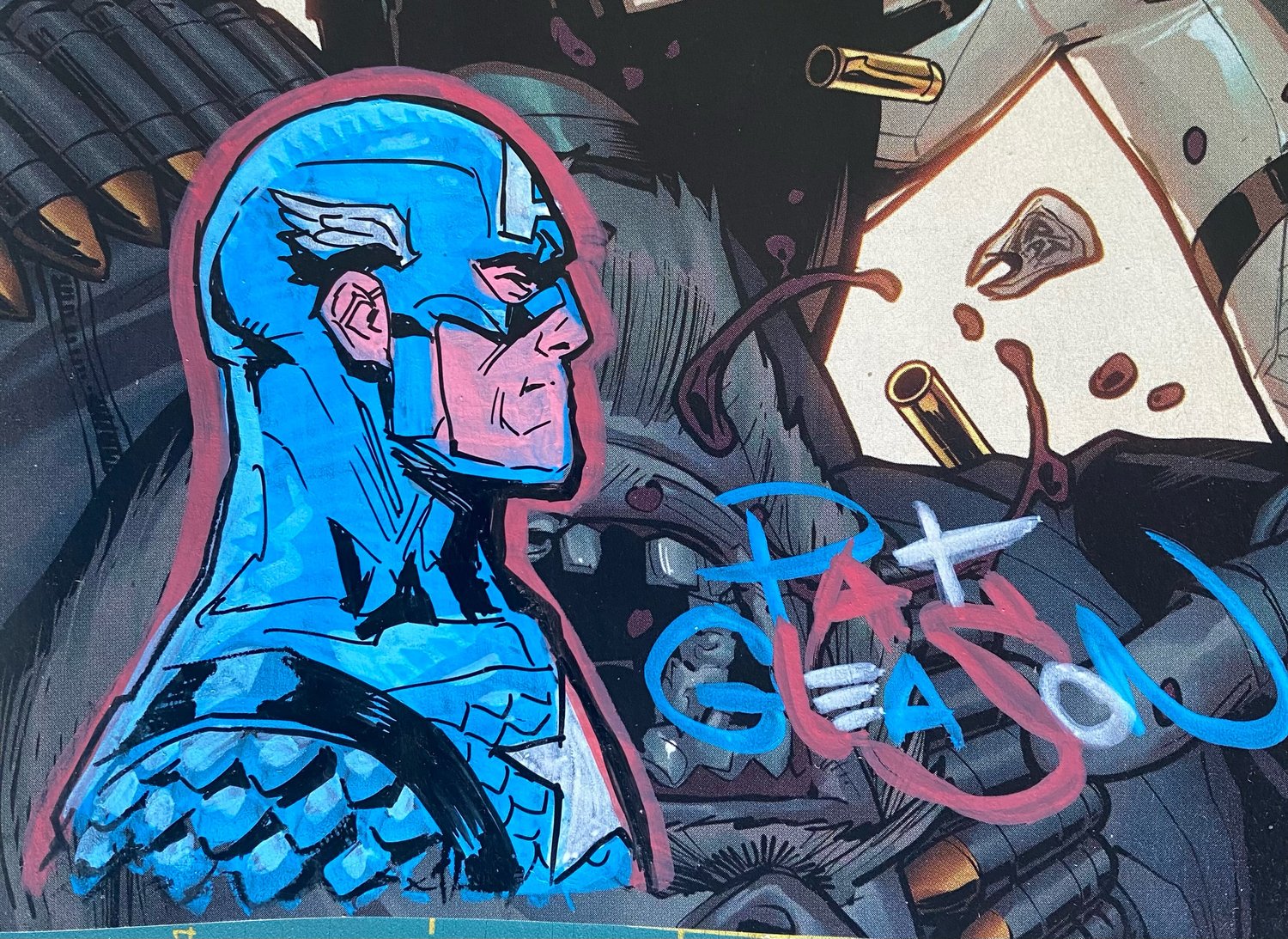 Image of CAPTAIN AMERICA Gleason Remarque