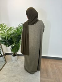 Image 3 of khaki jersey hijāb