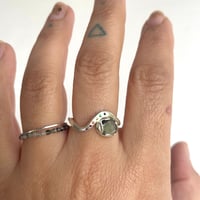 Image 4 of Blue wave and rainbow ring