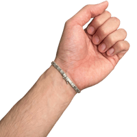 Image 5 of Italian .925 Silver Woven Bracelet 