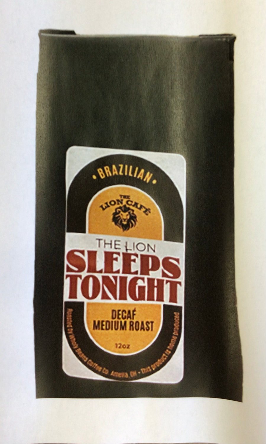 Image of The Lion Sleeps Tonight Decaf medium roast coffee