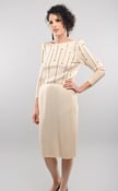 Image of Late 70s/Early 80s St. John Knit Dress with Jewel Detail and Open Back