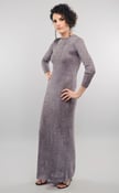 Image of 1970s Silver Lurex Knit Dress