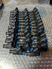Image 2 of Set of 8 Flow Matched Genuine OEM GM 12613412 Flex Fuel 50lb/hr Injectors TBSS 