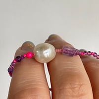 Image 1 of Violet pearl bracelet
