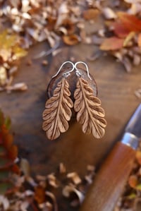 Image 1 of Oak Leaf  Earrings 