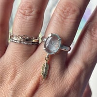 Image 3 of Blue feather ring