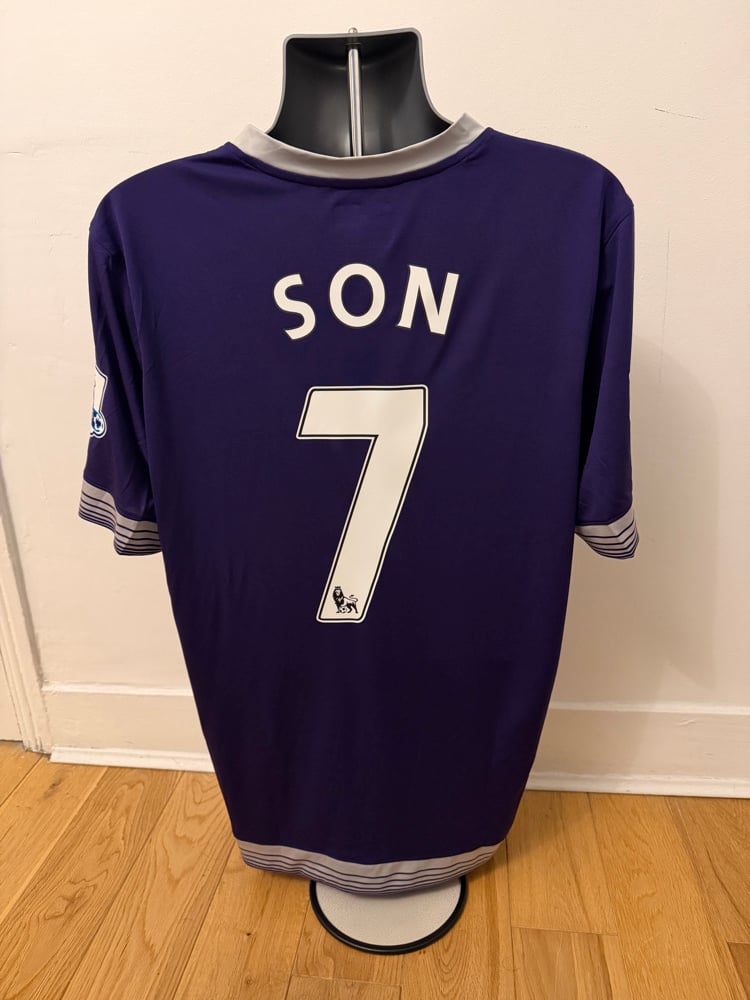 Image of PRE ORDER: Tottenham Hotspur “SON 7” 2015/16 Third Shirt + PL patches (XL)