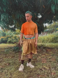 Image 2 of Transparent orange crop top