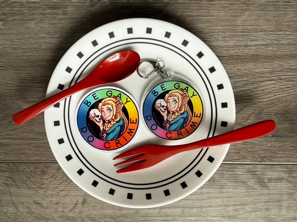 Image of Marcille Be Gay Do Crime Sticker / Acrylic Charm