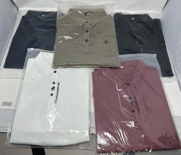 Image of Enzo Cavalli Mens Polos - Lot of 5 Various Colors - Size Large (58 & 150) - MSRP $322 Free Shipping