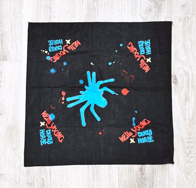 1980s Neil Young & Crazy Horse 20” Bandana