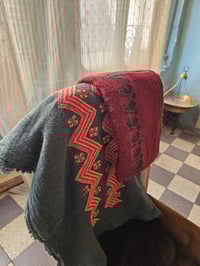 Image 4 of Tatreeze waves scarf 🫒 Made in Palestine