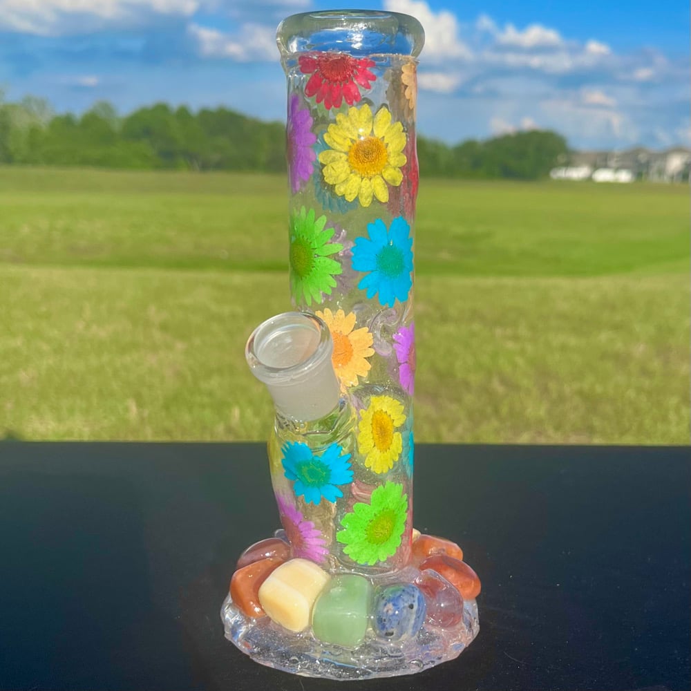 Image of rainbow pride crystal 8”