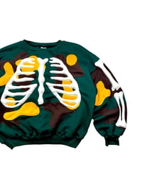 Image 2 of Reworked Toxic Ribcage 3D Puff Sweatshirt Size XL