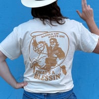 Image 1 of That's A Blessin' T-Shirt (Cream)