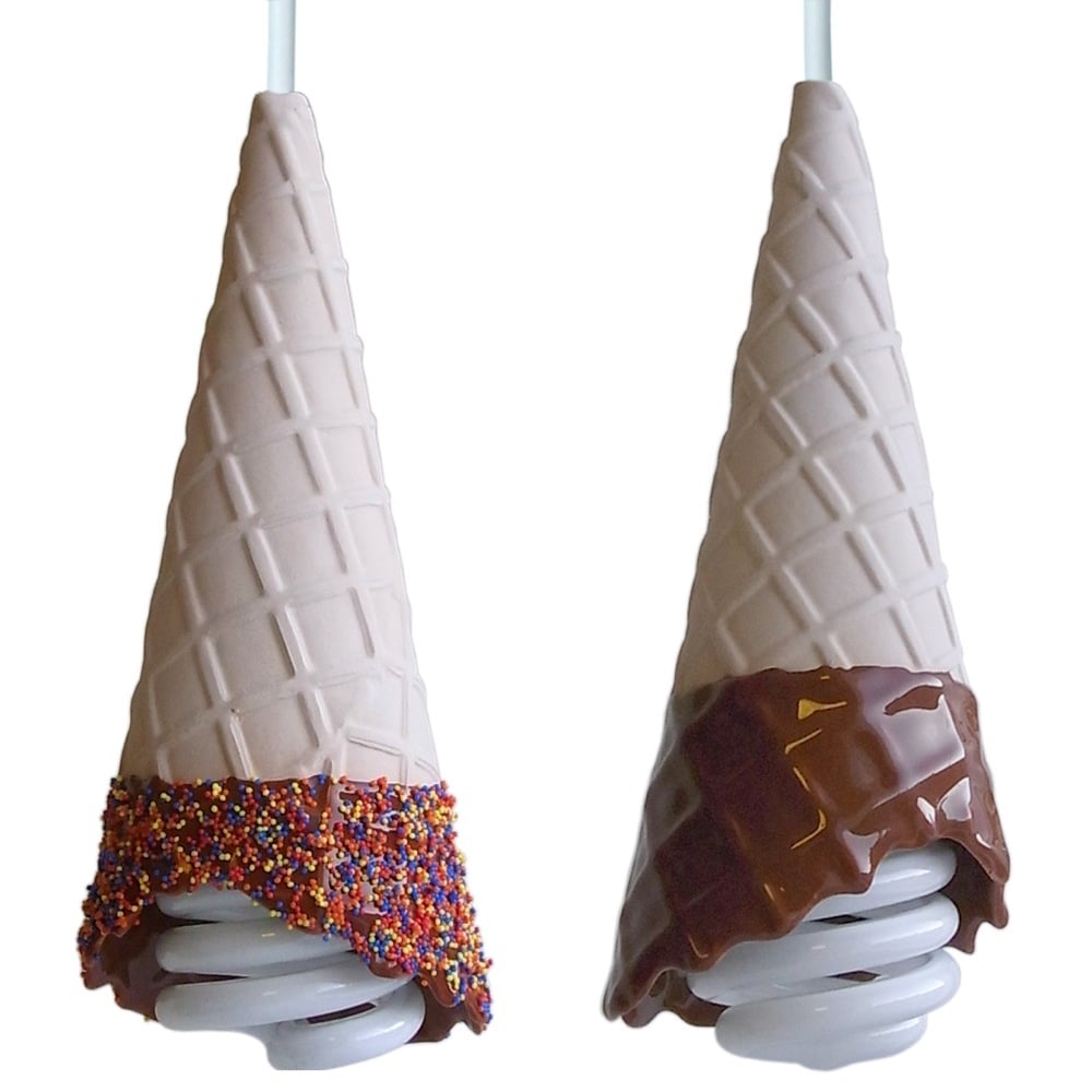 ice cream cone pendant light