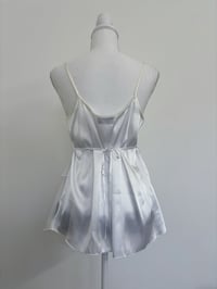 Image 3 of Vintage silky white top // M