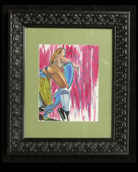 Image 1 of "Straight Edge Pin Up"- Original Artwork