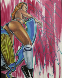 Image 2 of "Straight Edge Pin Up"- Original Artwork