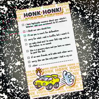 Image 1 of Rude Car Notepad