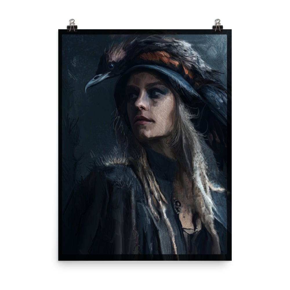 Ltd edition print - The Crow Witch of Monument St. Station 