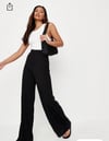Ribbed Wide Leg Trouser