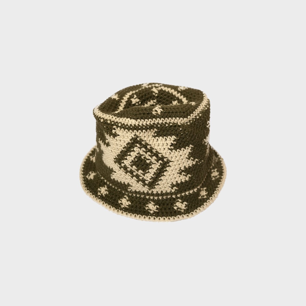 Image of Crochet Bucket Hat (Green) (L/XL)
