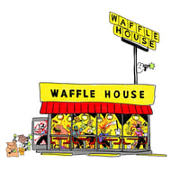 Waffle House print 11x15”