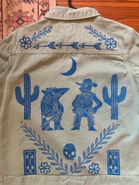 Image 6 of "Showdown" - Mint Green Printed Denim Jacket