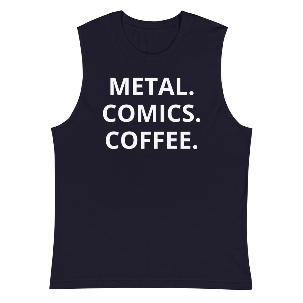 Image of COMICS METAL COFFEE Muscle Shirt