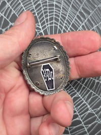 Image 4 of Vintage Brooches-  1940s engravings page & preserved spider webs - 4