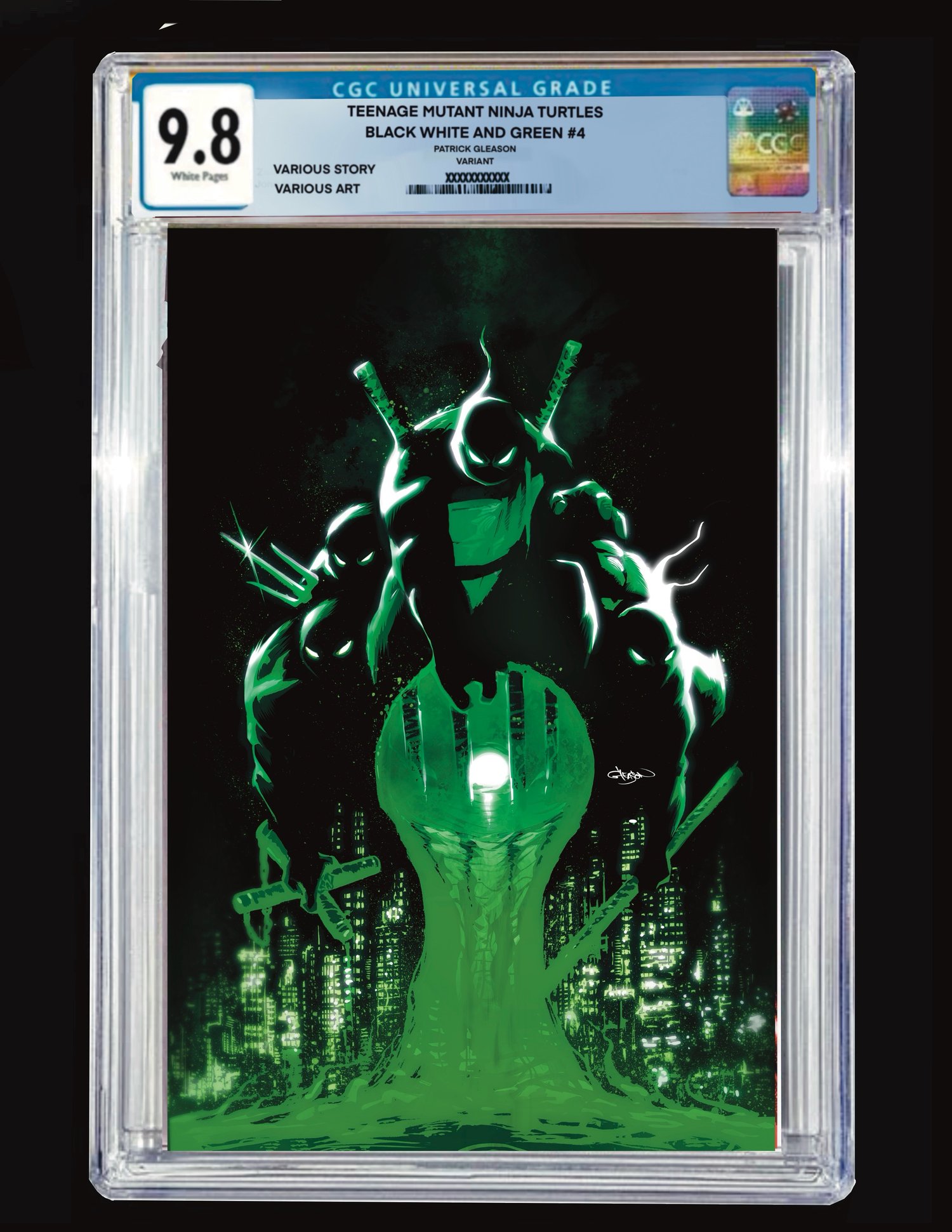 Image of CGC TMNT BLACK WHITE & GREEN