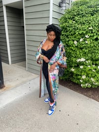 Image 2 of Garden of Eden Satin Kimono