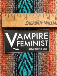 Image 2 of Vampire Feminist Sticker