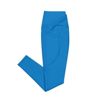 Image 2 of THROAT CHAKRA BLUE LEGGINGS