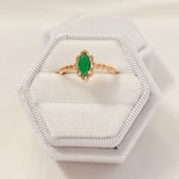 Image 1 of Green Stone Ring