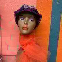 Image 8 of Vintage floral and Denim hat