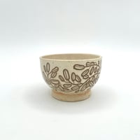 Image 1 of mini bowl, brown vines