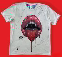 Image 1 of “LUST” HAND PAINTED T-SHIRT XL