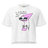 Image 1 of Women’s heavyweight boxy tee strange lady 