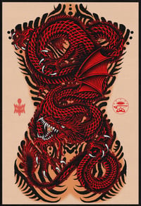 Image 1 of BLOOD DRAGÓN FINE ART PRINT A3+