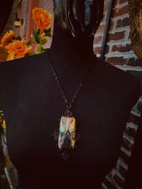 Image 3 of Fire flash labradorite cross necklace 