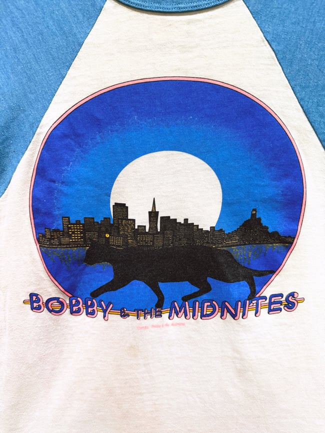 Bobby & The Midnites 1982 Tour Raglan Shirt - Size M/SM